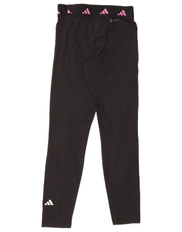 Leggings Adidas Aeroready Graphic per ragazze 13-14 anni in poliestere nero