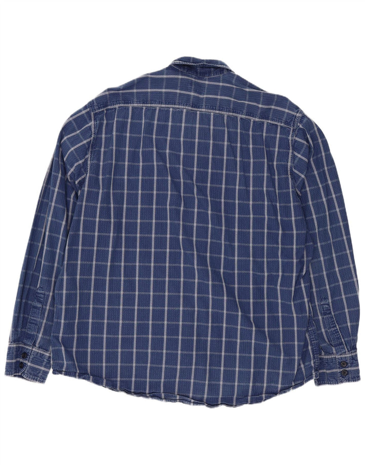 Camicia da uomo Levi's XL in cotone a quadri blu