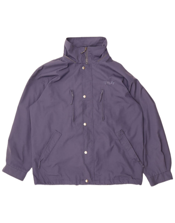 Giacca antipioggia da uomo Fila IT 50 Large blu navy in poliestere