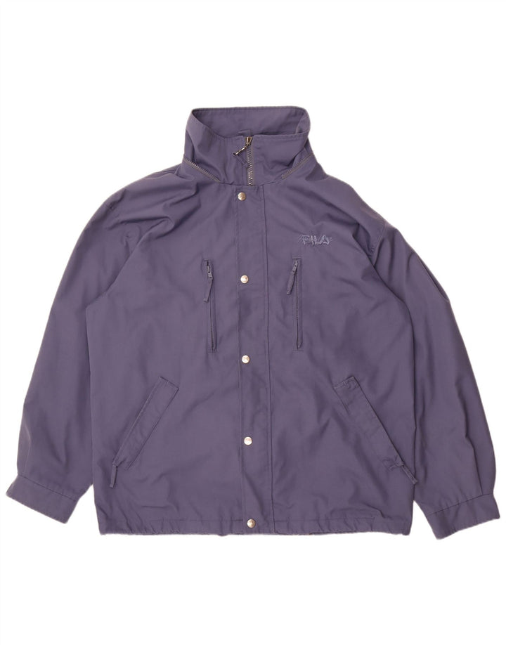 Giacca antipioggia da uomo Fila IT 50 Large blu navy in poliestere