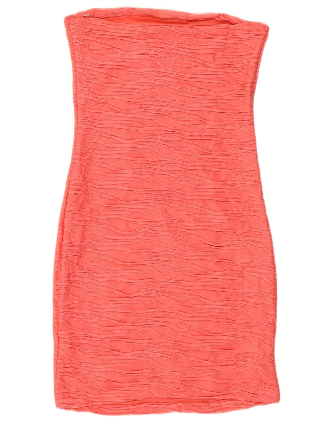 Abito aderente senza spalline da donna Zara UK 14 Poliestere rosa medio