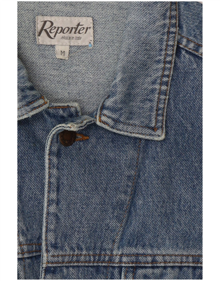 REPORTER Giacca in denim da uomo UK 38 Blu medio