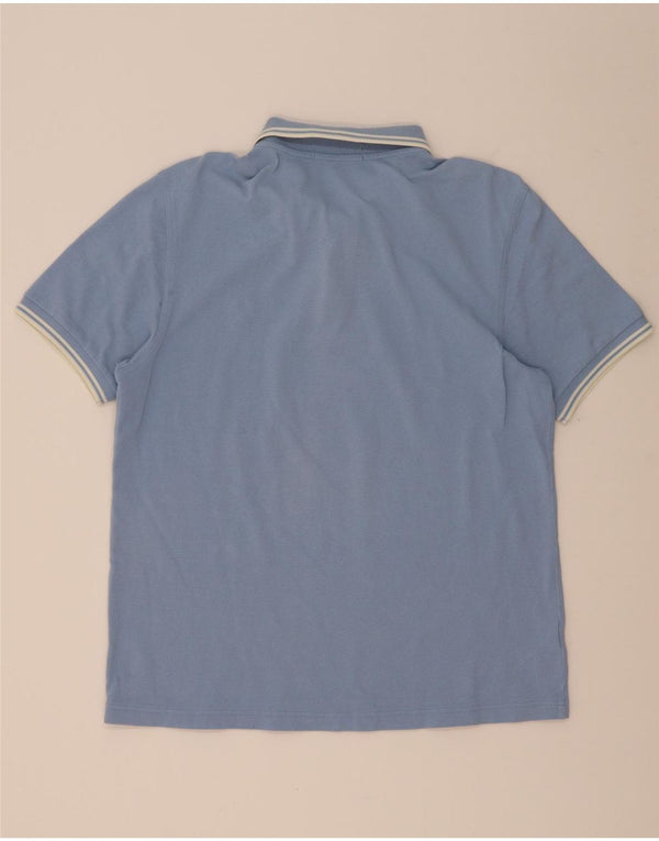 Polo da uomo Fred Perry in cotone a righe grandi blu