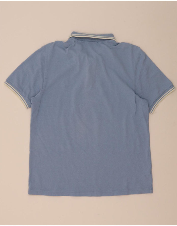 Polo da uomo Fred Perry in cotone a righe grandi blu