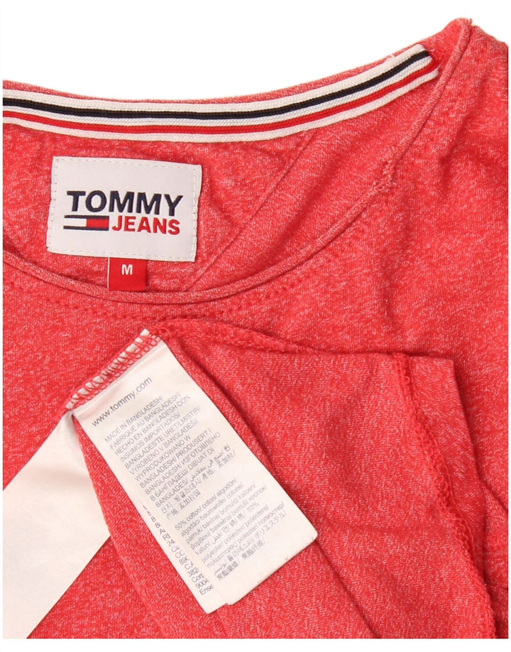 T-shirt da uomo Tommy Hilfiger Top rosso medio in cotone