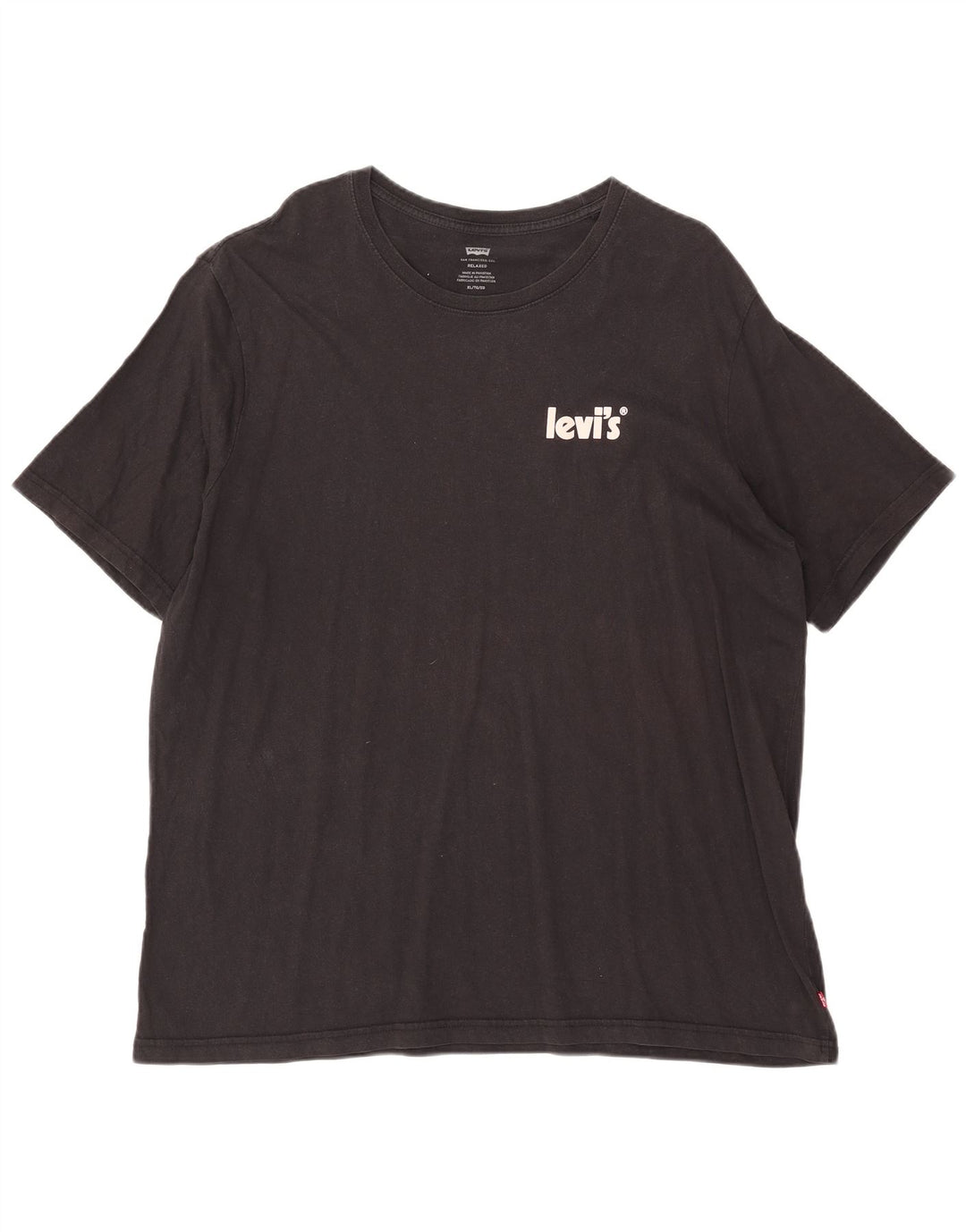 T-shirt grafica rilassata da uomo Levi's Top XL Nera