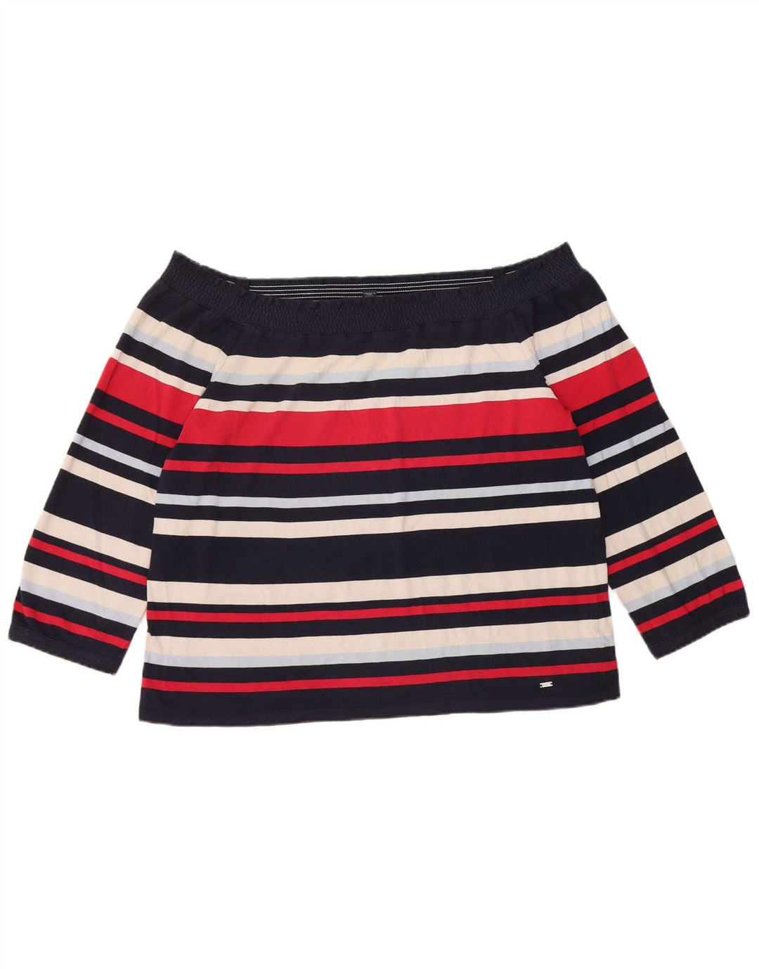 Top Tommy Hilfiger da donna con spalle scoperte e maniche a 3/4 UK 14 grande multicolore