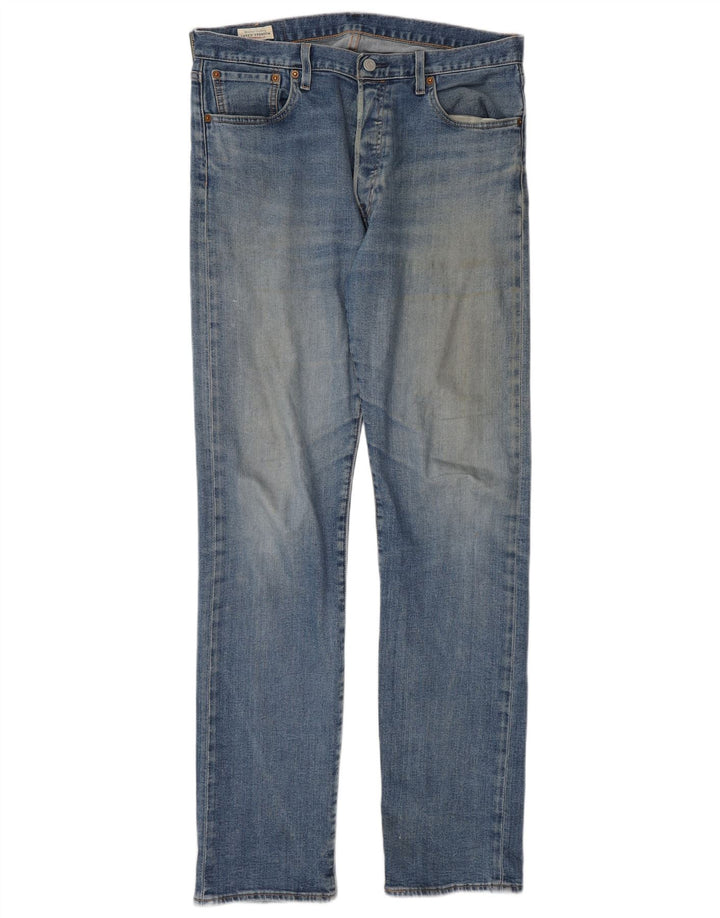 LEVI'S Jeans dritti da uomo 501 W33 L34 cotone blu