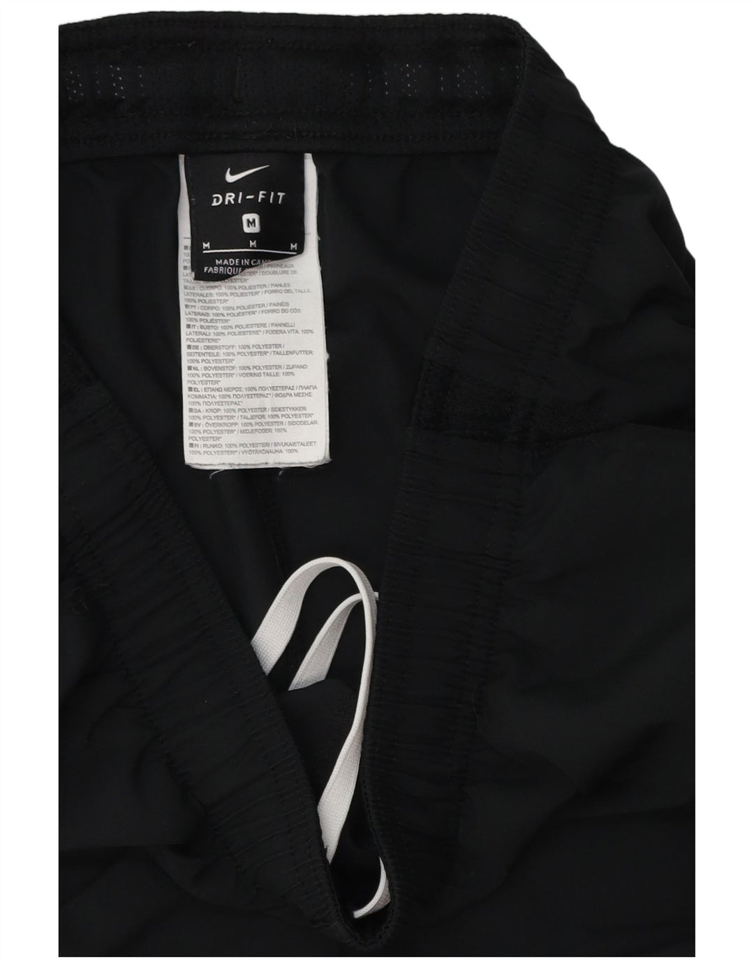 Pantaloncini sportivi Nike Dri Fit da uomo, poliestere medio nero
