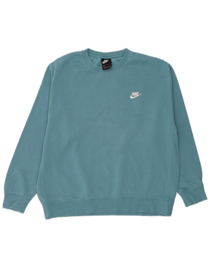 Felpa da uomo NIKE maglione XL blu cotone