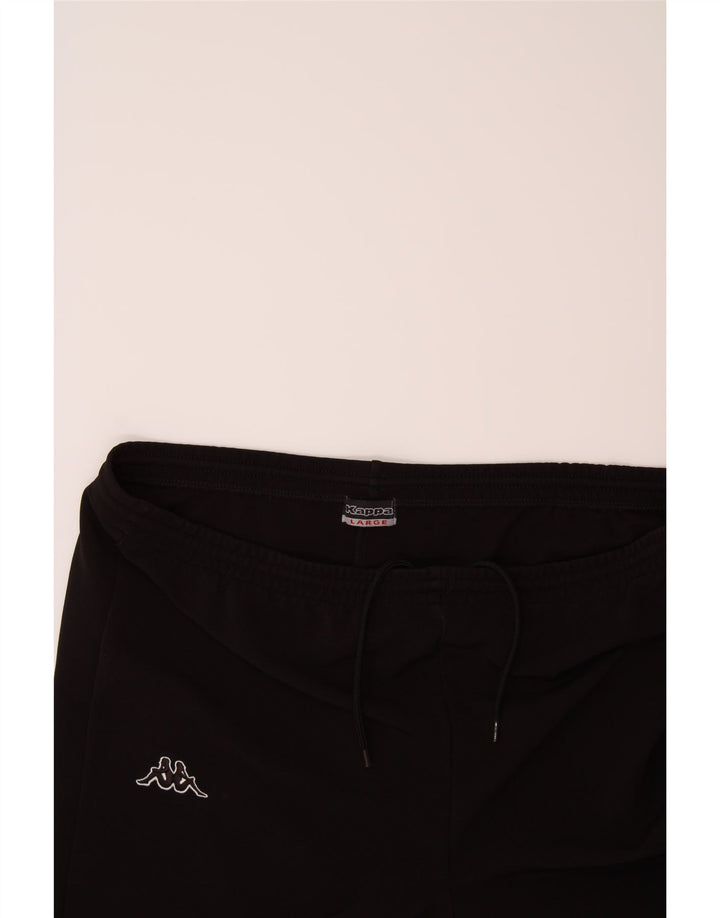 KAPPA Mens Tracksuit Trousers Large  Black Polyester Vintage Kappa and Second-Hand Kappa from Messina Hembry 