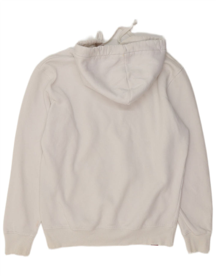 ALPHA INDUSTRIES Felpa con cappuccio grafica da uomo in cotone bianco medio