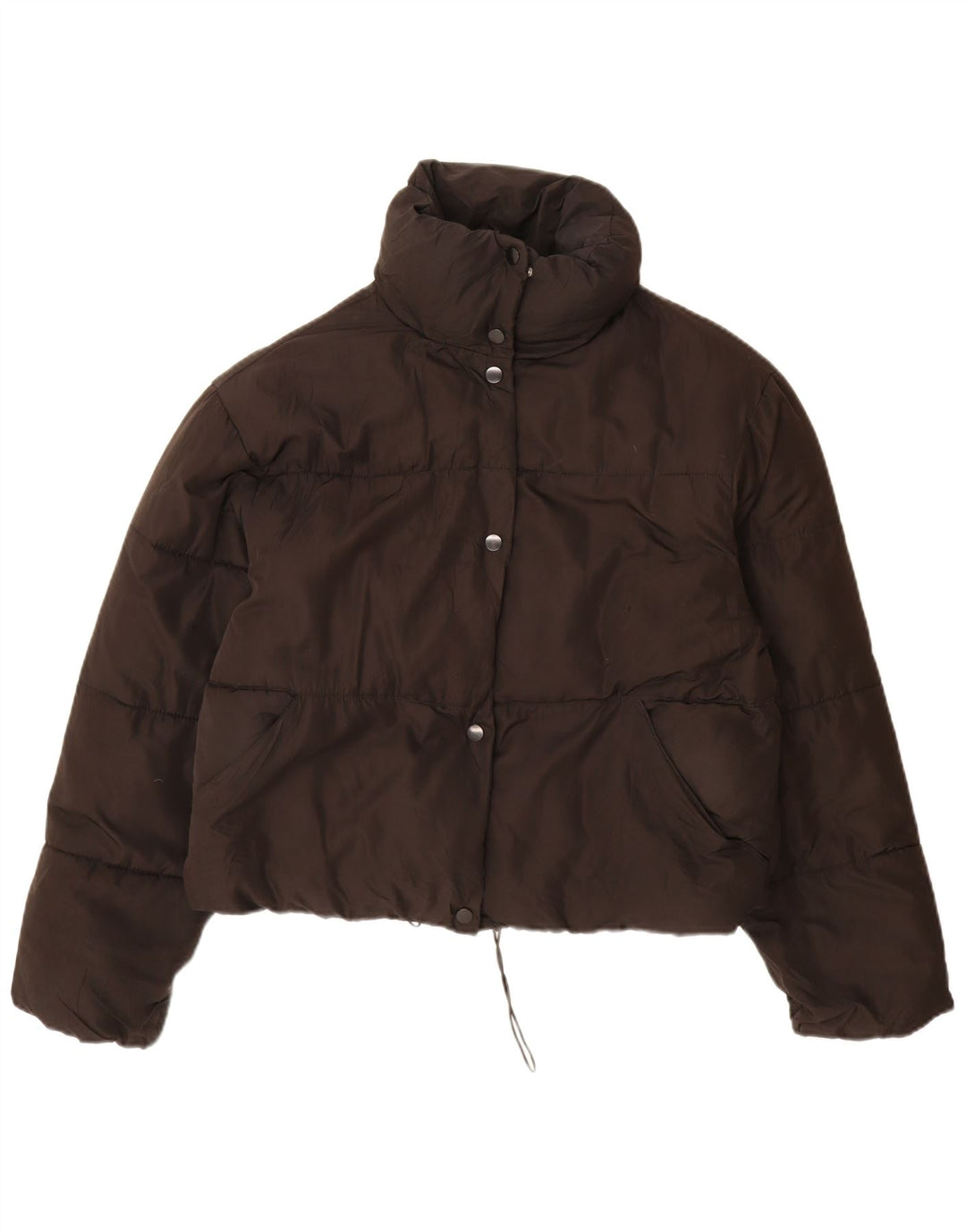 Giacca imbottita oversize da donna Zara UK 10 piccola in poliestere nero
