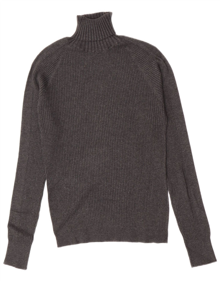 Maglione maglione collo alto da uomo Zara grigio medio