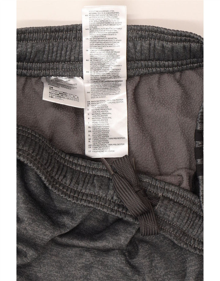Pantaloni da tuta Adidas da uomo piccoli in poliestere grigio