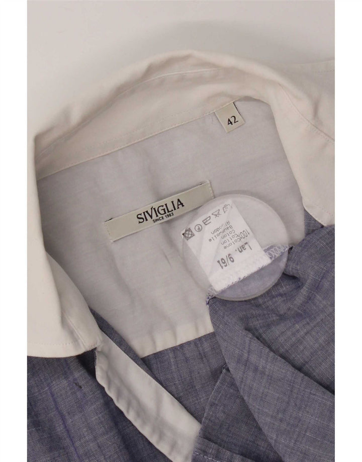 Camicia SIVIGLIA da donna a maniche lunghe, vestibilità regolare, IT 42, colore blu medio