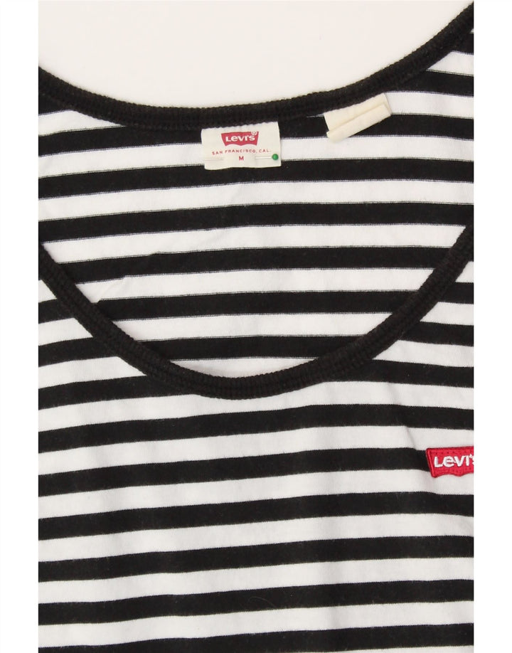 Canotta da donna LEVI'S UK 12 Medium White Striped Nautical