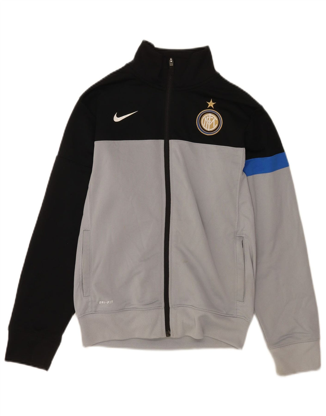 Giacca Top della Tuta da Ragazzo Nike Inter Milan 10-11 Anni Grigio Medio
