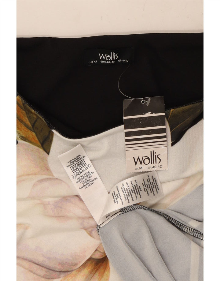 Abito tubino con maniche a 3/4 da donna Wallis US 8/10 Poliestere floreale nero medio