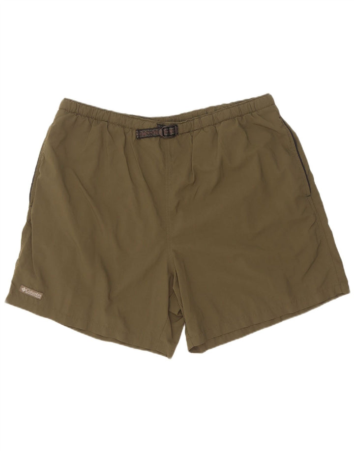 Pantaloncini da bagno Columbia da uomo XL in nylon kaki
