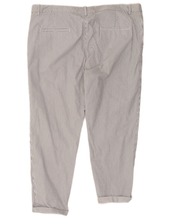 Pantaloni corti da donna Marks & Spencer UK 20 2XL W41 L26 a righe bianche