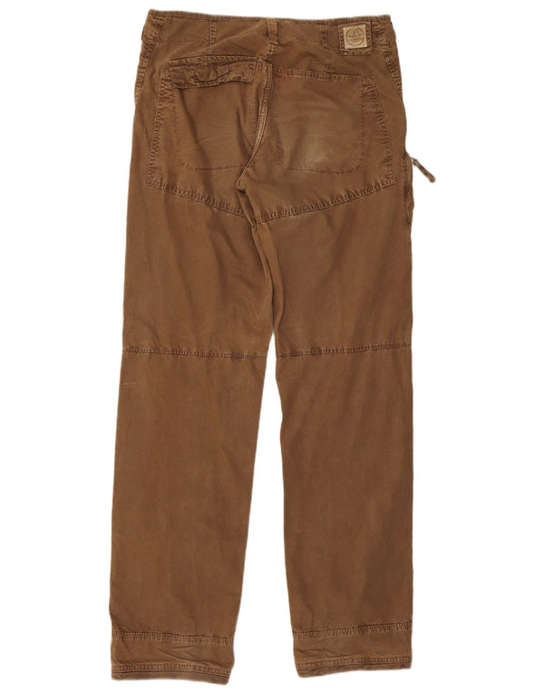 Pantaloni cargo dritti da uomo Murphy & Nye W33 L34 cotone marrone