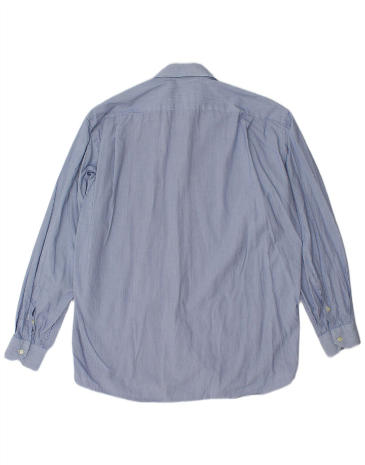 Camicia da uomo LACOSTE taglia 39 gessato blu medio