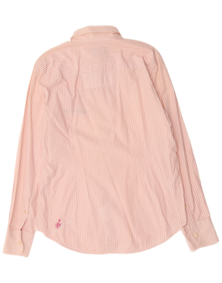 Camicia grafica da uomo La Martina grande gessato rosa