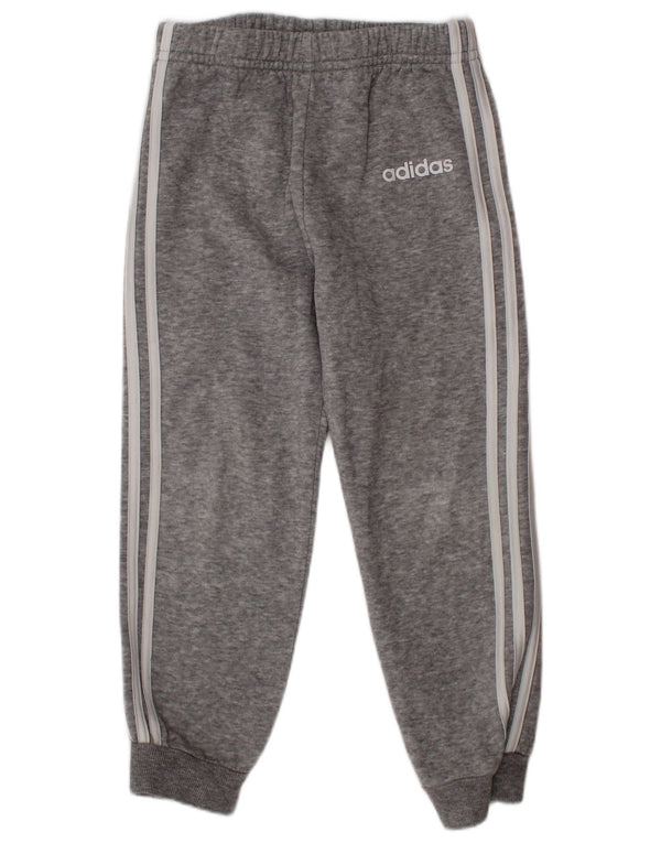 Pantaloni da tuta con grafica ADIDAS da ragazzo Joggers 3-4 anni in cotone grigio