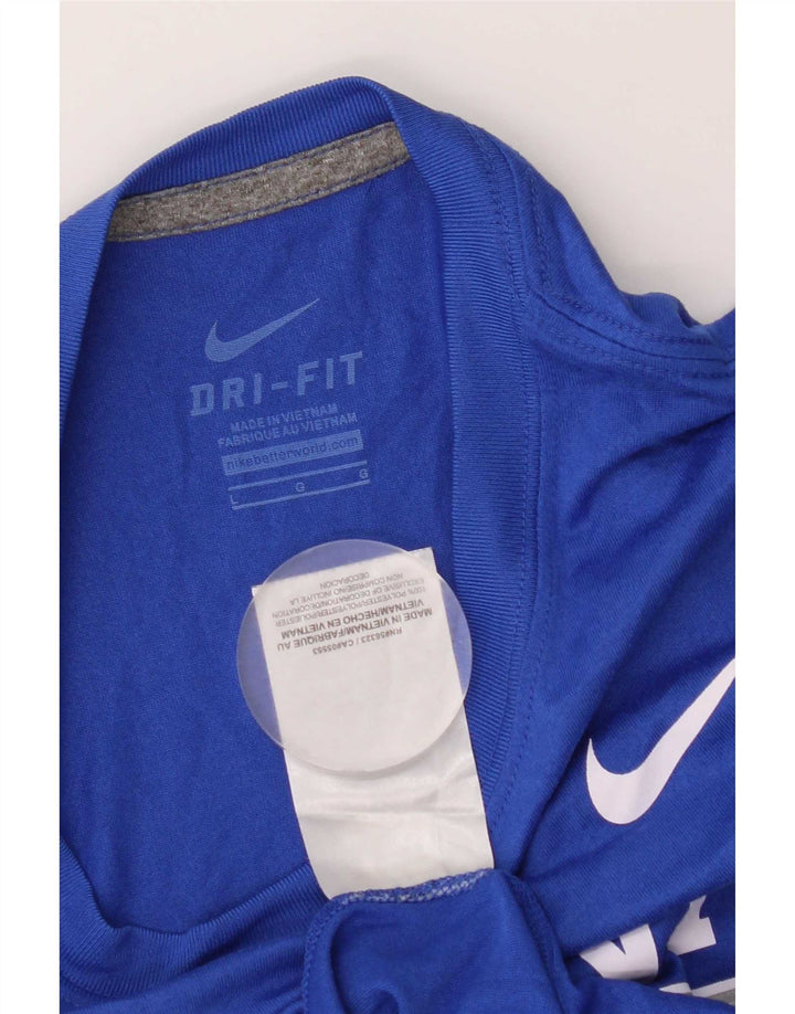 Nike Uomo Blue Devils Baseball Graphic T-shirt Top Large in poliestere