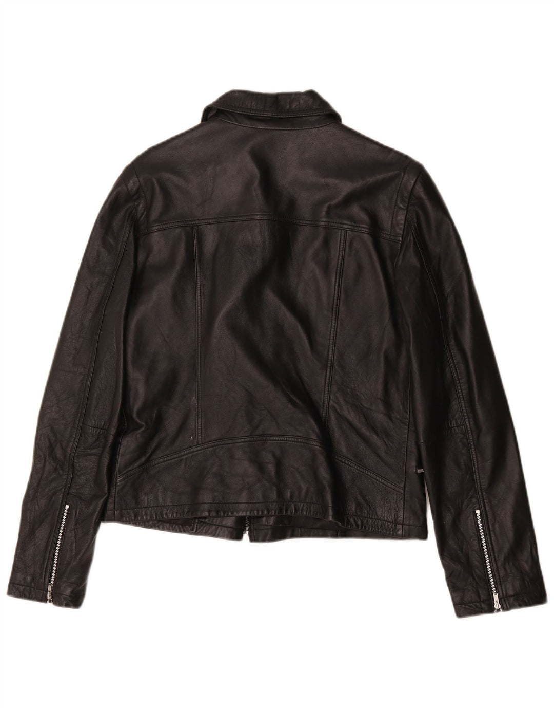 Giacca Biker in Pelle da Donna Scooter IT 42 Media Nera