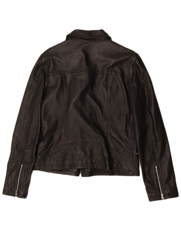 Giacca Biker in Pelle da Donna Scooter IT 42 Media Nera