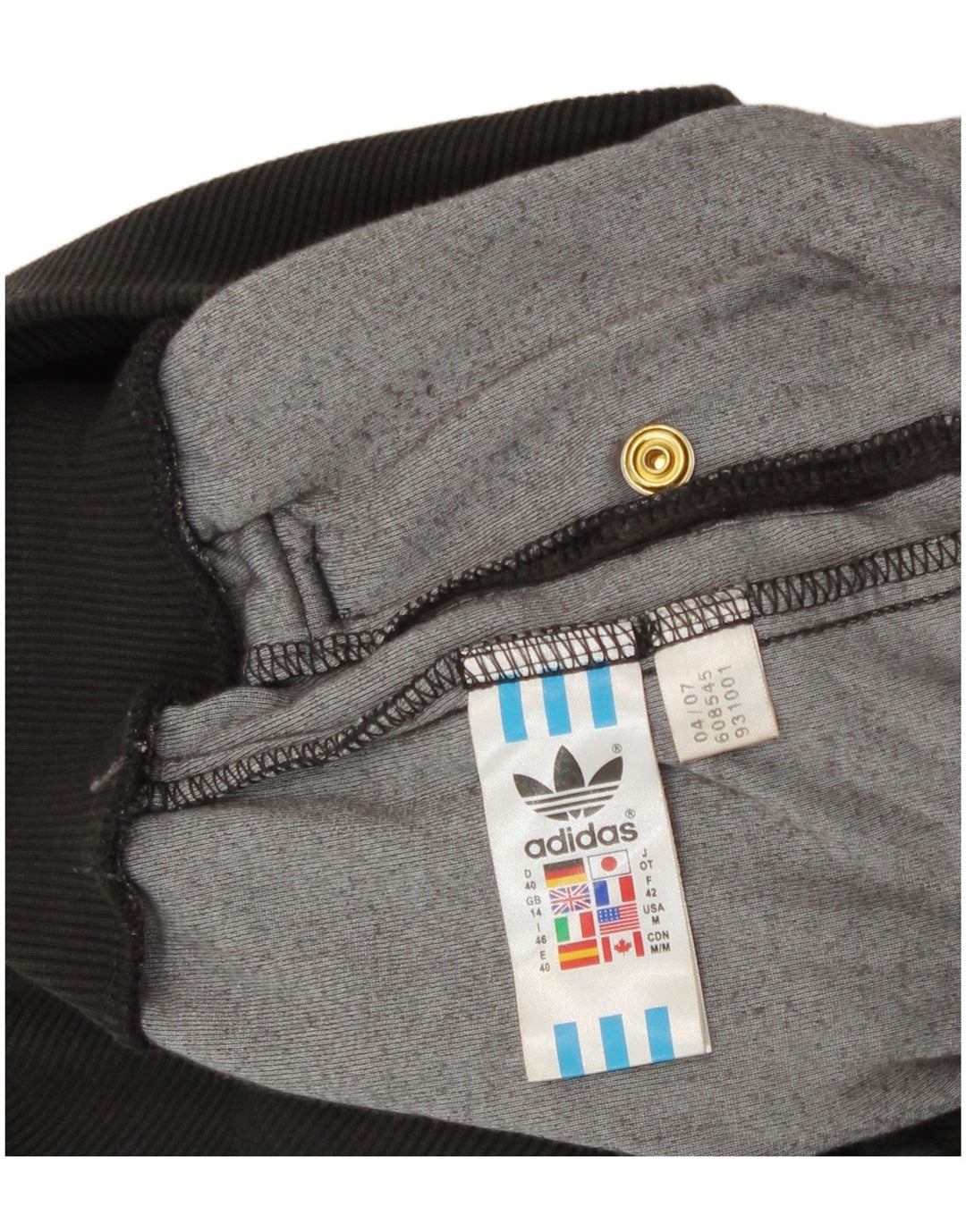 Pantaloni da tuta in velluto da donna Adidas UK 14 Large Grey Cotton