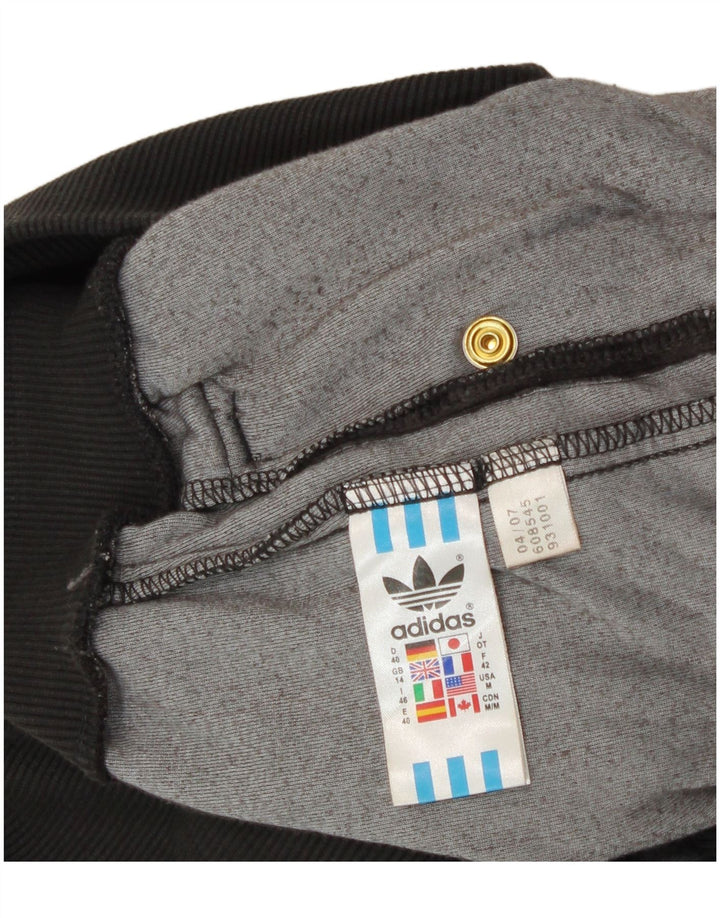 Pantaloni da tuta in velluto da donna Adidas UK 14 Large Grey Cotton