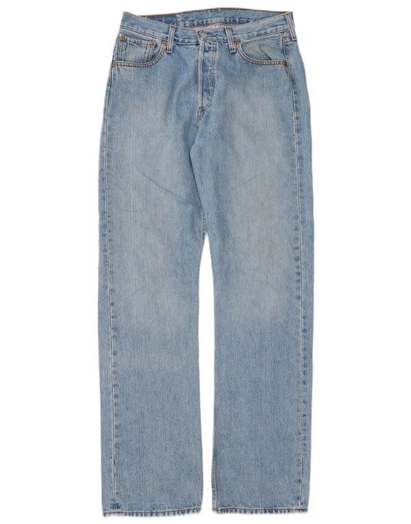 Levi's Mens 501 Straight Jeans W30 L34 Blue Cotton