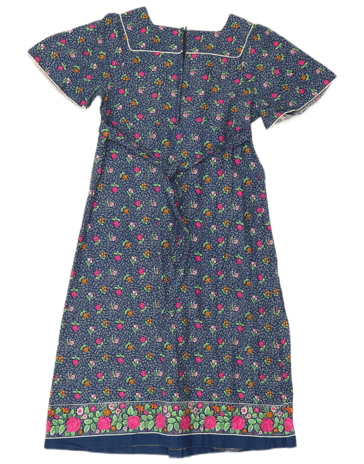 Abito lungo da donna Nuova Moda IT 44 Blu medio floreale