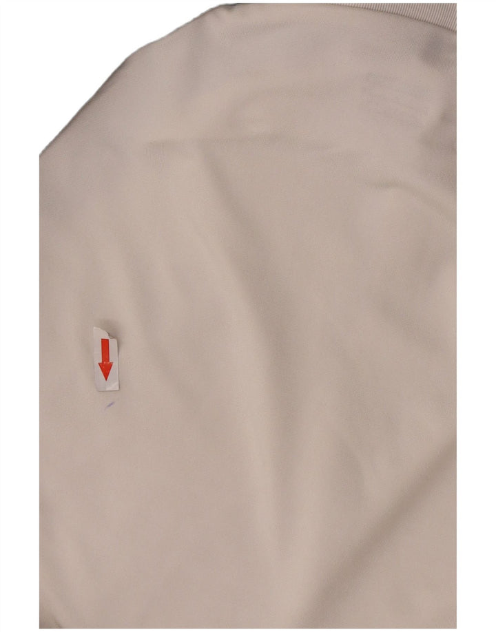 Top della tuta pullover slim da uomo Nike Dri Fit con zip e collo, piccola, bianca