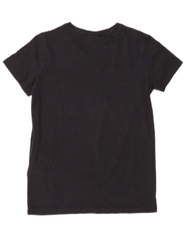 T-shirt grafica da donna Champion Top UK 10 piccola nera