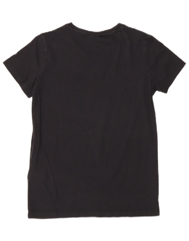 T-shirt grafica da donna Champion Top UK 10 piccola nera