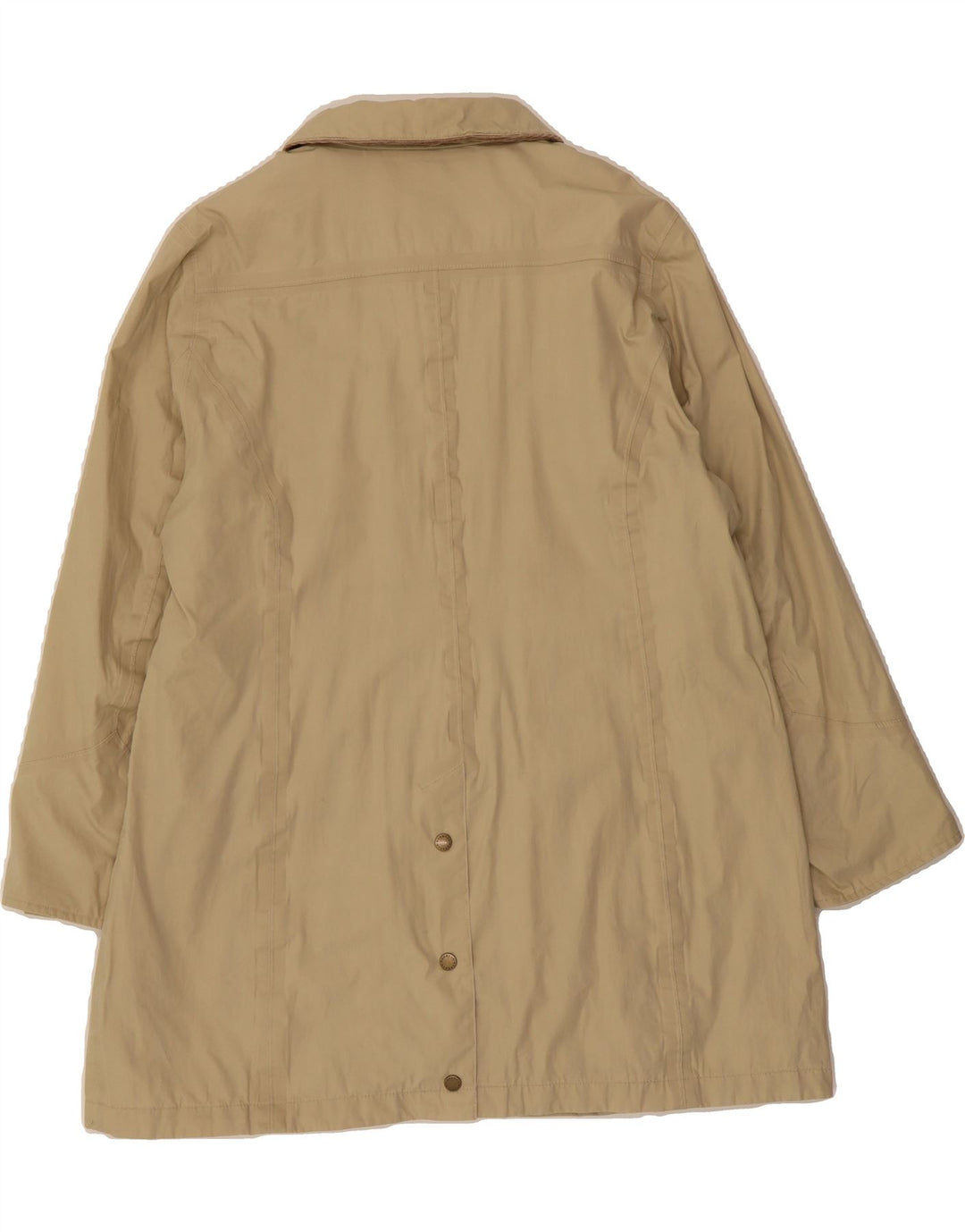 BARBOUR Womens Overcoat UK 18 XL Beige Cotton Vintage Barbour and Second-Hand Barbour from Messina Hembry 
