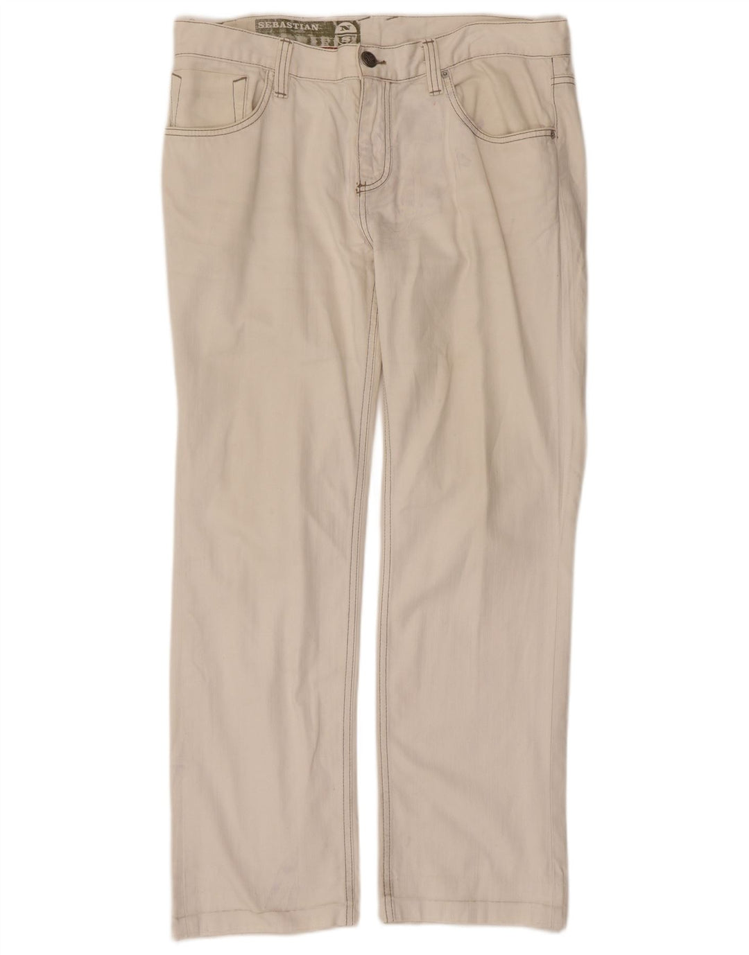 Jeans dritti da uomo North Sails W34 L29 cotone bianco