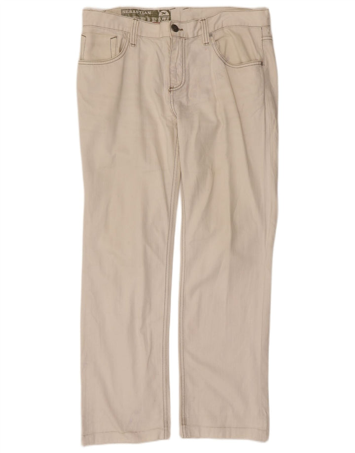 Jeans dritti da uomo North Sails W34 L29 cotone bianco