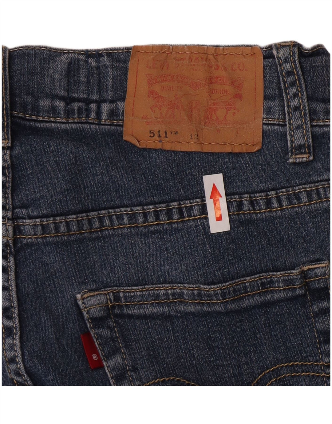 Levi's Ragazzi 511 Jeans Slim 11-12 anni W24 L22 Cotone Blu