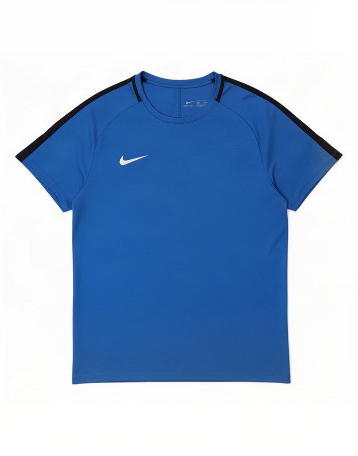 T-shirt Nike da uomo Dri Fit Top XL blu poliestere color block