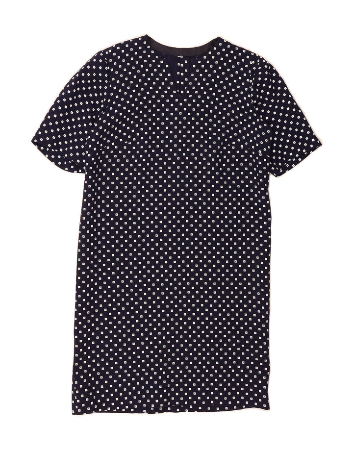 VINTAGE Womens 1 Button 2 Piece Set UK 16 Large Navy Blue Spotted Vintage Vintage and Second-Hand Vintage from Messina Hembry 