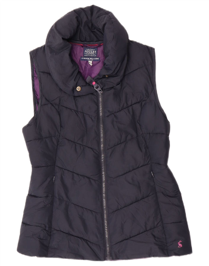 Gilet imbottito da donna Joules UK 10 piccolo poliestere blu navy