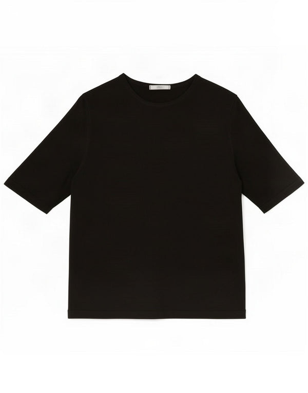 Maglietta da donna Marks & Spencer Top UK 12 Medium Nero Acrilico