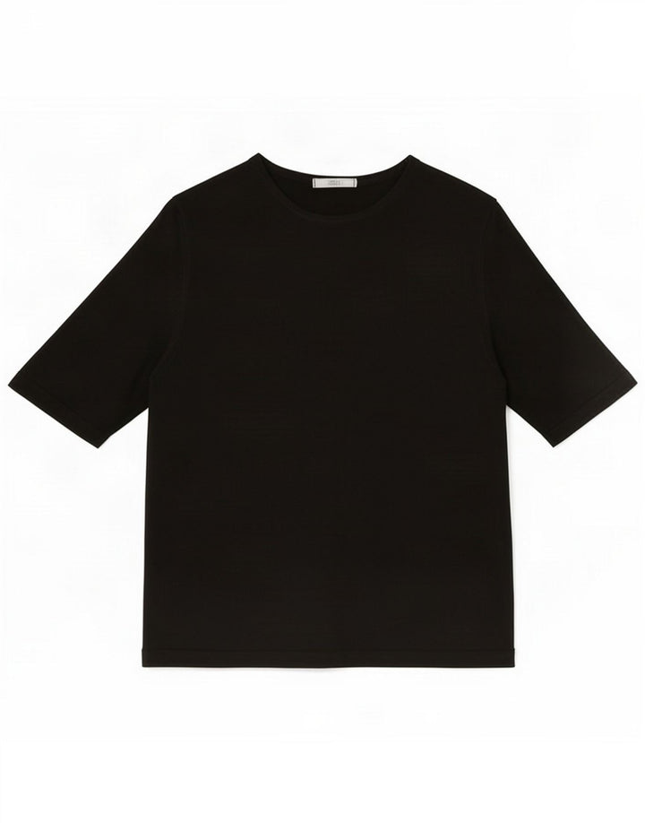 Maglietta da donna Marks & Spencer Top UK 12 Medium Nero Acrilico