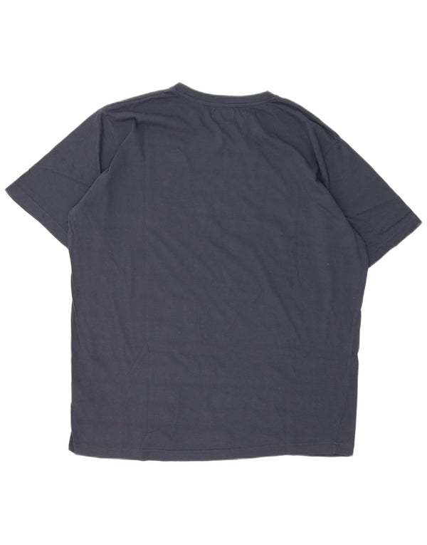 T-shirt da uomo Kappa Top 2XL Blu Navy in cotone