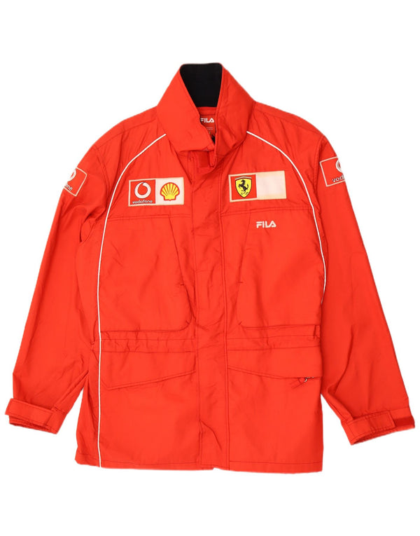 Giacca a vento Fila Scuderia Ferrari da uomo UK 38 Medium Red Colourblock